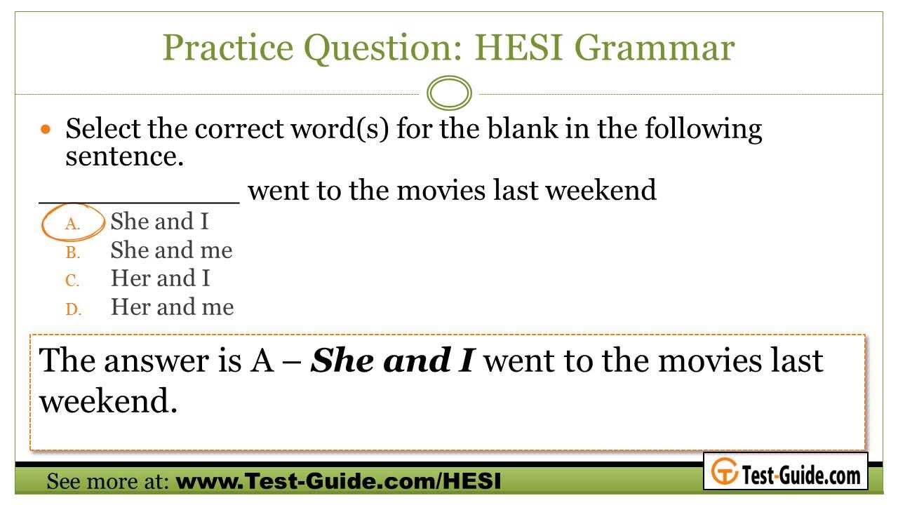 Hesi grammar practice test pdf